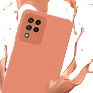 Samsung Galaxy M22 / M32 4G Suojakuori Kotelo (Oranssi)