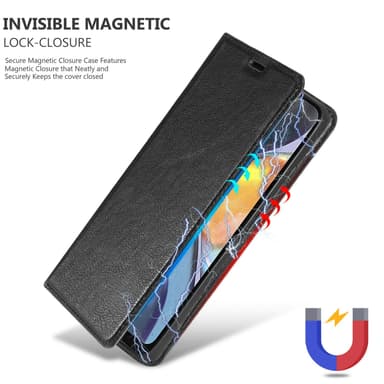 Motorola MOTO G22 Suojakuori Lompakkokotelo (Musta)