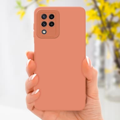 Samsung Galaxy M22 / M32 4G Suojakuori Kotelo (Oranssi)