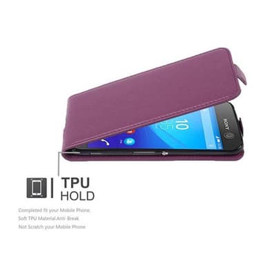 Sony Xperia M5 Suojakuori Lompakkokotelo (Violetti)