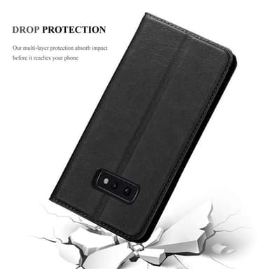 Samsung Galaxy S10e Suojakuori Lompakkokotelo (Musta)