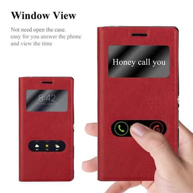 Lompakkokotelo Sony Xperia M2 / M2 AQUA Case (Punainen)