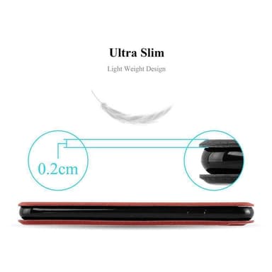 Lompakkokotelo Sony Xperia M2 / M2 AQUA Case (Punainen)