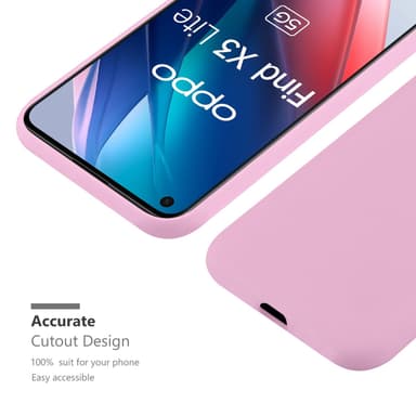 Suojakuori Oppo FIND X3 LITE Kotelo (Vaaleanpunainen)