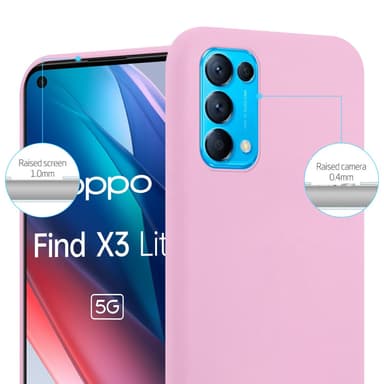 Suojakuori Oppo FIND X3 LITE Kotelo (Vaaleanpunainen)