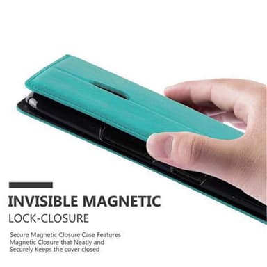 Nokia Lumia 1320 Suojakuori Lompakkokotelo (Turkoosi)