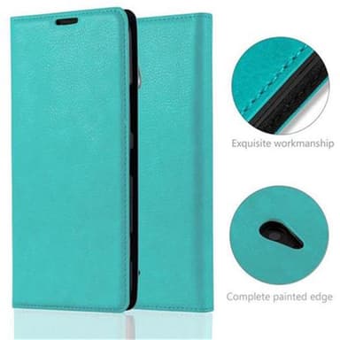 Nokia Lumia 1320 Suojakuori Lompakkokotelo (Turkoosi)