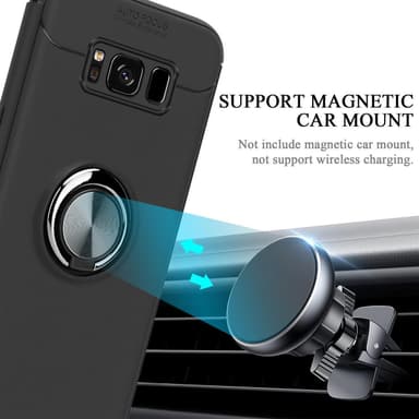 Samsung Galaxy S8 PLUS Suojakuori Kotelo (Musta)