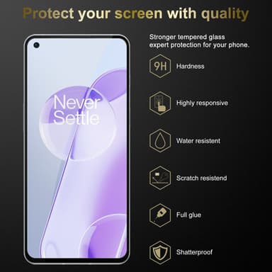 OnePlus 9RT 5G Suojakalvo Karkaistu lasi Näytönsuoja