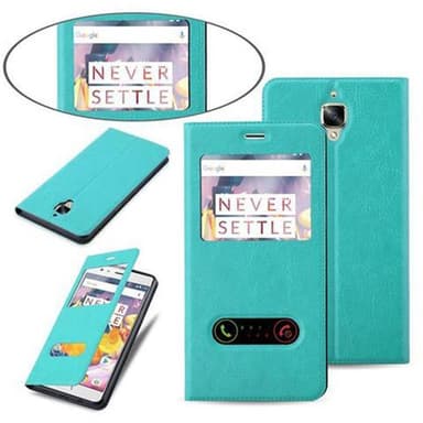 Lompakkokotelo OnePlus 3 / 3T Case (Turkoosi)