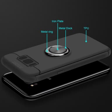 Samsung Galaxy S8 PLUS Suojakuori Kotelo (Musta)