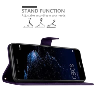 Huawei P10 LITE Suojakuori Lompakkokotelo (Violetti)