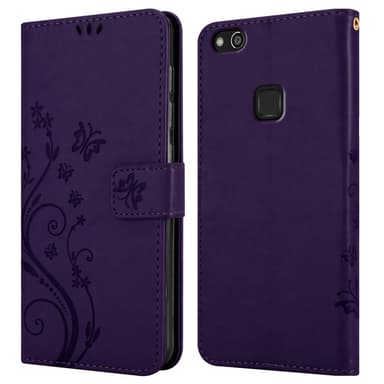 Huawei P10 LITE Suojakuori Lompakkokotelo (Violetti)
