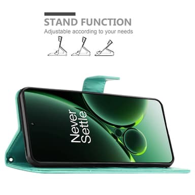 OnePlus Nord 3 5G Suojakuori Lompakkokotelo (Turkoosi)