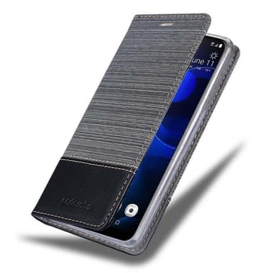HTC Desire 19 PLUS Suojakuori Lompakkokotelo (harmaa)