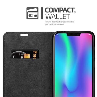 Honor 8C Suojakuori Lompakkokotelo (Punainen)