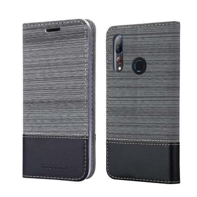 HTC Desire 19 PLUS Suojakuori Lompakkokotelo (harmaa)