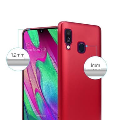 Samsung Galaxy A40 Suojakuori Kotelo (Punainen)