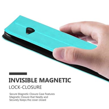 Lompakkokotelo Nokia Lumia 550 Case (Turkoosi)