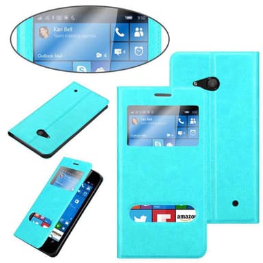 Lompakkokotelo Nokia Lumia 550 Case (Turkoosi)