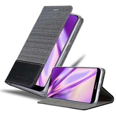 Nokia 7.1 Suojakuori Lompakkokotelo (harmaa)