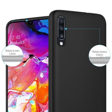 Samsung Galaxy A70 / A70s Suojakuori Kotelo (Musta)