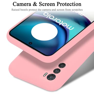 Motorola MOTO G42 Suojakuori Kotelo (Vaaleanpunainen)