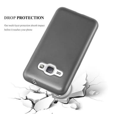 Samsung Galaxy J1 2016 Suojakuori Kotelo (harmaa)