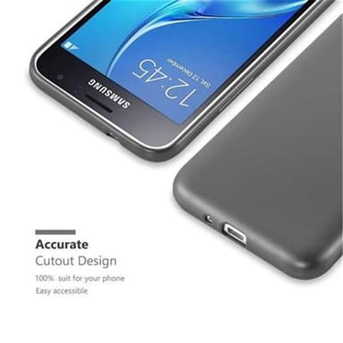 Samsung Galaxy J1 2016 Suojakuori Kotelo (harmaa)