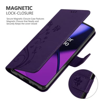 OnePlus 11 5G Suojakuori Lompakkokotelo (Violetti)