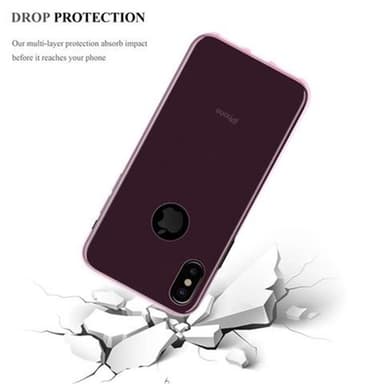 iPhone X / XS Suojakuori Kotelo (Vaaleanpunainen)