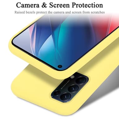 Oppo FIND X3 LITE Suojakuori Kotelo (Keltainen)