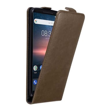 Nokia 8 Sirocco Suojakuori Lompakkokotelo (Ruskea)