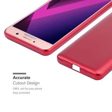 Samsung Galaxy A7 2017 Suojakuori Kotelo (Punainen)