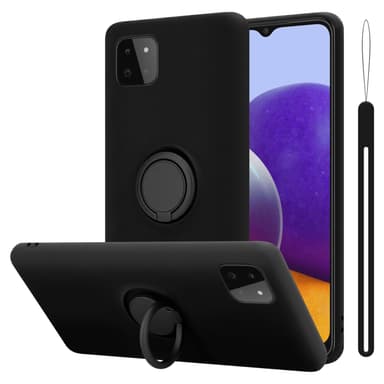 Samsung Galaxy A22 5G Suojakuori Kotelo (Musta)