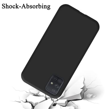 Samsung Galaxy A51 5G Suojakuori Kotelo (Musta)