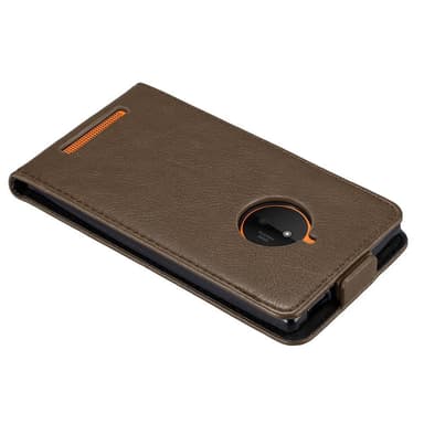 Nokia Lumia 830 Suojakuori Lompakkokotelo (Ruskea)