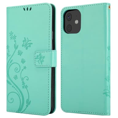 iPhone 11 Suojakuori Lompakkokotelo (Turkoosi)
