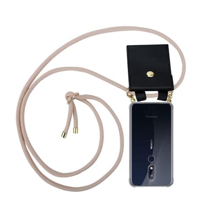 Nokia 7.1 Suojakuori Kotelo (Vaaleanpunainen)