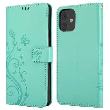 iPhone 11 Suojakuori Lompakkokotelo (Turkoosi)
