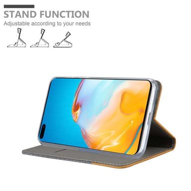 Huawei P40 Suojakuori Lompakkokotelo (harmaa)