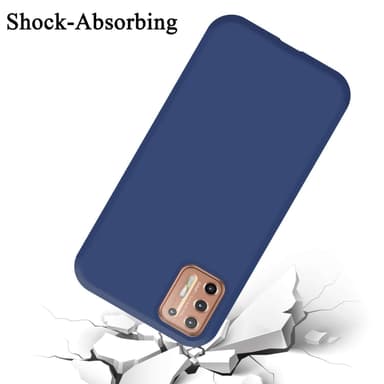 Motorola MOTO G9 PLUS Suojakuori Kotelo (Sininen)