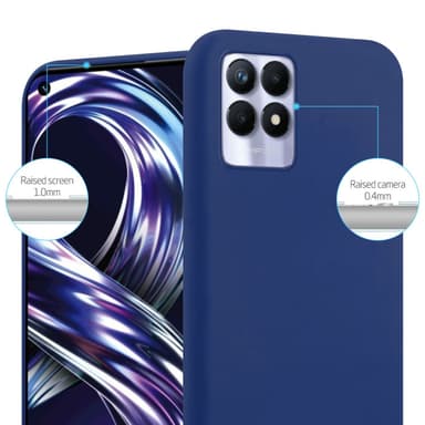 Suojakuori Realme 8i / Narzo 50 4G Kotelo (Sininen)