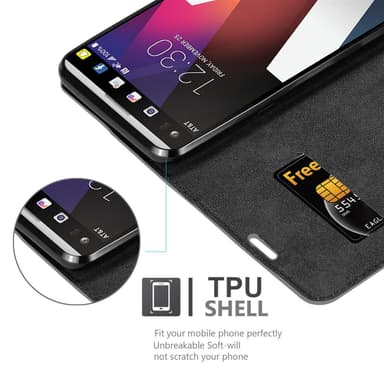 LG V20 Suojakuori Lompakkokotelo (harmaa)