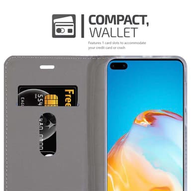 Huawei P40 Suojakuori Lompakkokotelo (harmaa)