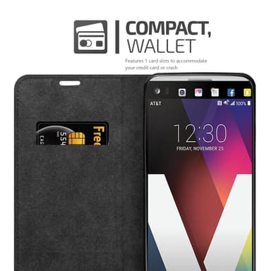 LG V20 Suojakuori Lompakkokotelo (harmaa)