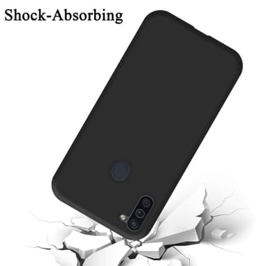 Samsung Galaxy A11 / M11 Suojakuori Kotelo (Musta)