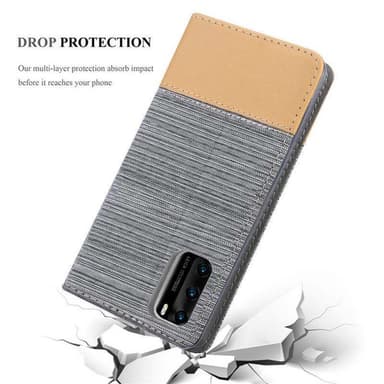 Huawei P40 Suojakuori Lompakkokotelo (harmaa)