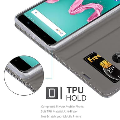 WIKO LENNY 5 Suojakuori Lompakkokotelo (harmaa)