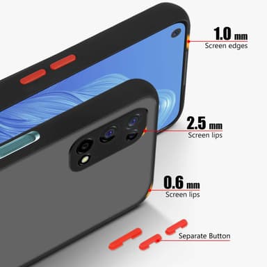 Realme 7 5G Suojakuori Kotelo (Musta)